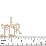 Custom Made Monogram Diamond Pendant 67117 - Image 5