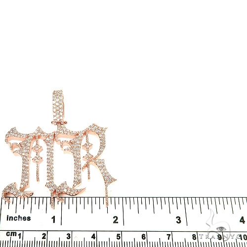 Custom Made Monogram Diamond Pendant 67117 - Image 5