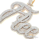 Custom Made Name Diamond Pendant 67249 - Image 3