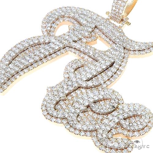 Custom Made Name Diamond Pendant 67249 - Image 3