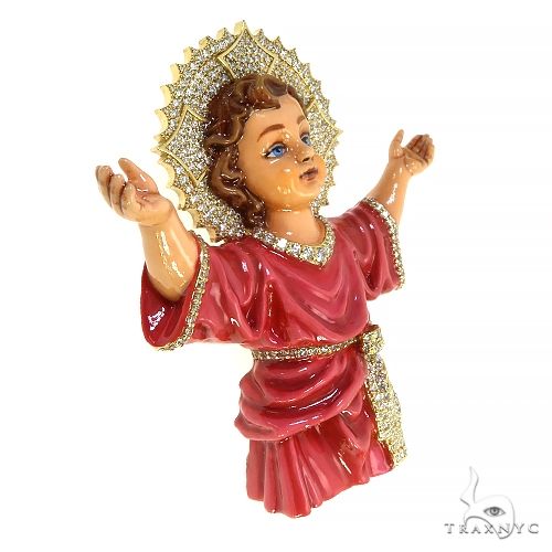 Custom Made Nino Divino Enameled Diamond Jesus Pendant 67945 - Image 2