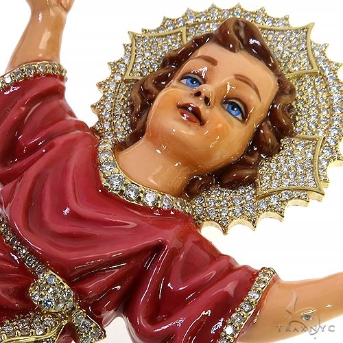 Custom Made Nino Divino Enameled Diamond Jesus Pendant 67945 - Image 4