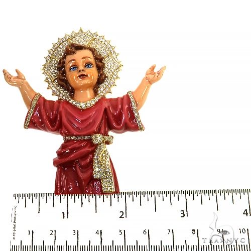 Custom Made Nino Divino Enameled Diamond Jesus Pendant 67945 - Image 6