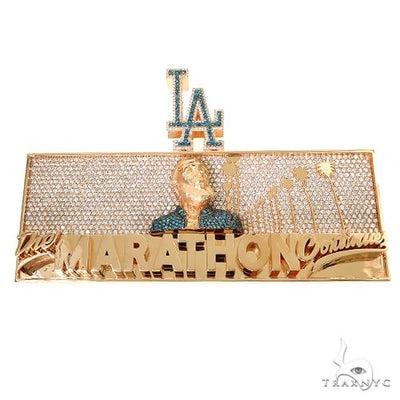 Custom Made Nipsey Hussle The Marathon Mural Pendant 67606 - Image 1