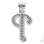 Custom Made P Diamond Pendant 65658 - Image 3