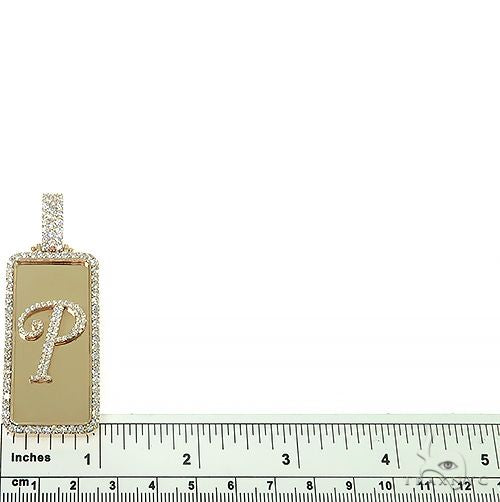 Custom Made 'P' Diamond Pendant 66497 - Image 5