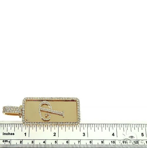 Custom Made 'P' Diamond Pendant 66497 - Image 6