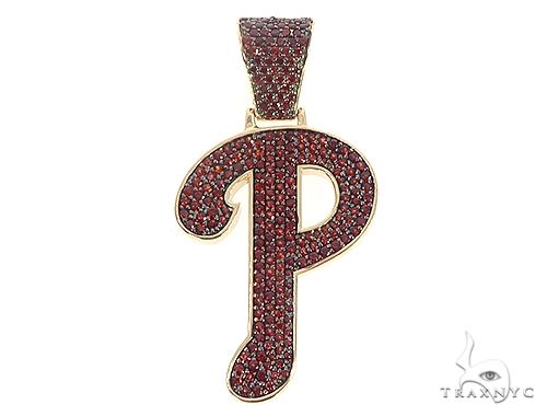 Custom Made P Garnet Pendant 65656 - Image 1