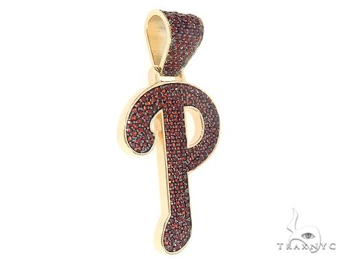 Custom Made P Garnet Pendant 65656 - Image 2