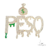 Custom Made 'Peso' Diamond Pendant 67085 - Image 1