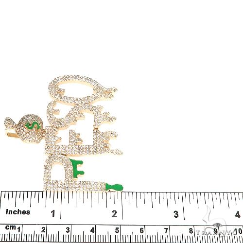 Custom Made 'Peso' Diamond Pendant 67085 - Image 6