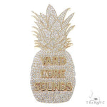 Custom Made Pineapple Diamond Pendant 66775 - Image 1