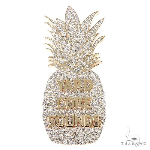 Custom Made Pineapple Diamond Pendant 66775 - Image 1