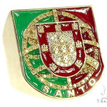 Custom Made Portugal Flag Emblem Ring 66696 - Image 1