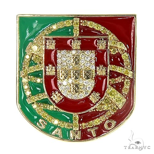 Custom Made Portugal Flag Emblem Ring 66696 - Image 2