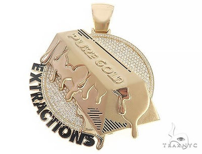 Custom Made Pure Gold Extractions Pendant 65421 - Image 1