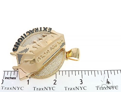 Custom Made Pure Gold Extractions Pendant 65421 - Image 8