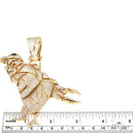 Custom Made Realistic Heart Shape Bird Pendant 67064 - Image 4