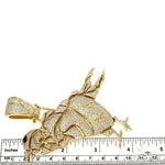 Custom Made Realistic Heart Shape Bird Pendant 67064 - Image 5