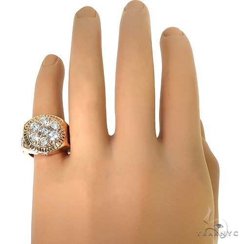 Custom Made Rolex Style Diamond Ring 67378 - Image 7