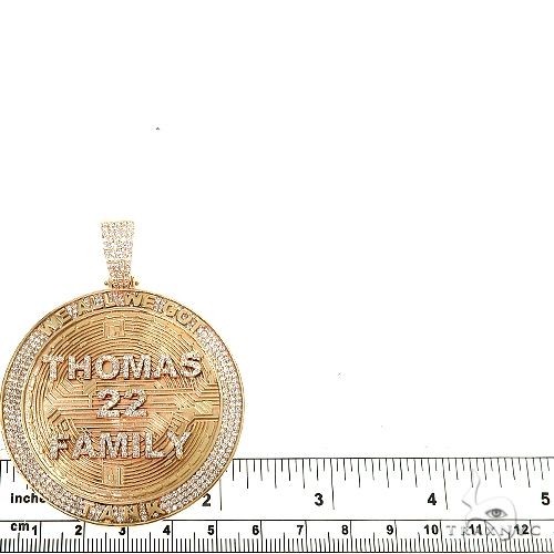 Custom Made Round Diamond Pendant 67197 - Image 5