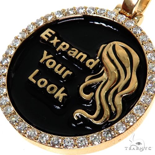 Custom Made Round Diamond Pendant 67626 - Image 3