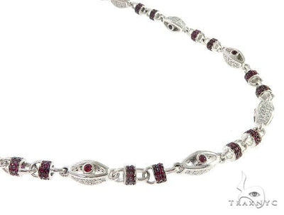 Custom Made Ruby Diamond Chain 65612 - Image 1