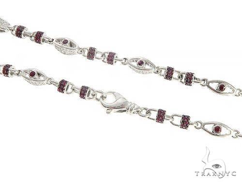 Custom Made Ruby Diamond Chain 65612 - Image 2