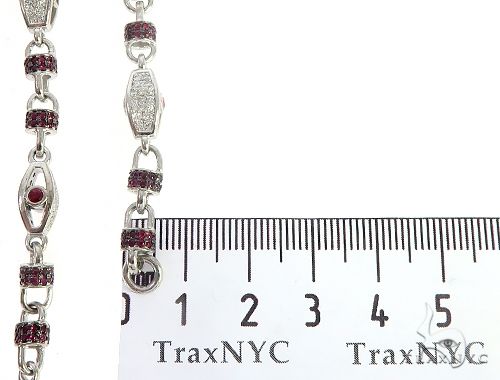 Custom Made Ruby Diamond Chain 65612 - Image 6