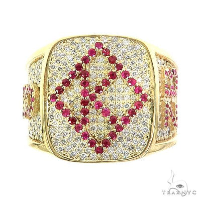 Custom Made Ruby Diamond Ring 67073 - Image 1
