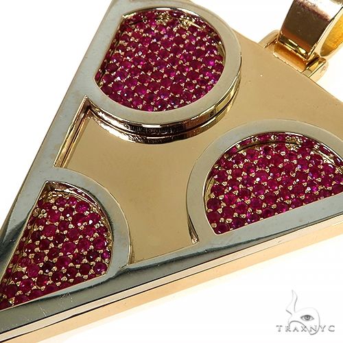 Custom Made Ruby Pizza Logo Pendant 68227 - Image 3