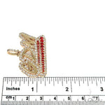 Custom Made 'SDM' Red Sapphire Diamond Pendant 67184 - Image 6