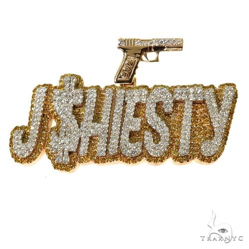 Custom Made Diamond Name Pendant 67674 - Image 1