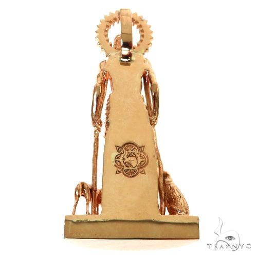 Medium St. Lazarus Diamond Pendant 67556 - Image 5