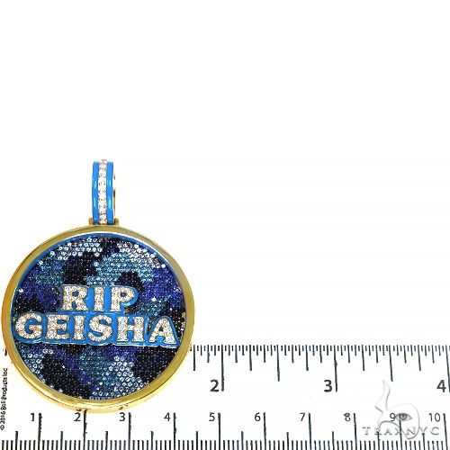 Custom Made Sapphire Diamond Pendant 67455 - Image 5