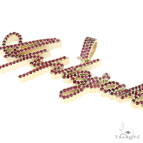 Custom Made Script Style 'AppleJakk' Ruby Pendant 66755 - Image 4