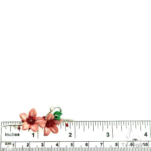 Custom Made Silver Cherry Blossom Pendant 66540 - Image 6