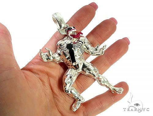 Custom Made Silver Venom Pendant 65789 - Image 5