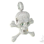 Custom Made Diamond Skull Pendant 66258 - Image 2