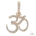 Custom Made Small OM Diamond Pendant 67464 - Image 1