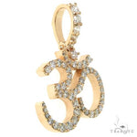 Custom Made Small OM Diamond Pendant 67464 - Image 2