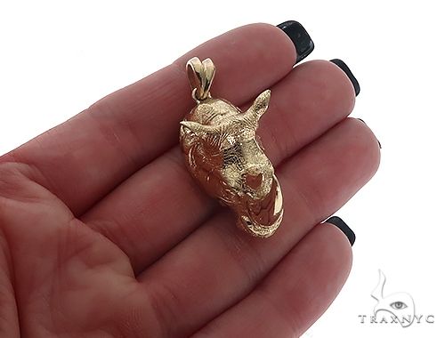 Custom Made Small Rhino Pendant 65406 - Image 5