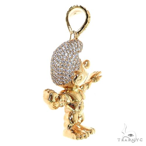 Custom Made Smurf Diamond Pendant 68781 - Image 2