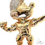 Custom Made Smurf Diamond Pendant 68781 - Image 3
