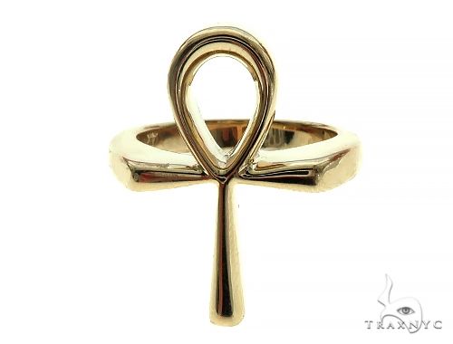 Custom Made Solid Ankh Ring 65774 - Image 2