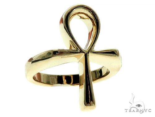 Custom Made Solid Ankh Ring 65774 - Image 3
