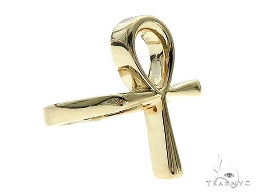 Custom Made Solid Ankh Ring 65774 - Image 4