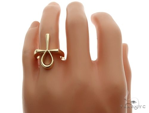 Custom Made Solid Ankh Ring 65774 - Image 8