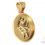 Custom Made Solid Gold People Power BLM Pendant 66308 - Image 2