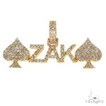Custom Made Spades 'ZAK' Diamond Name Pendant 67873 - Image 1